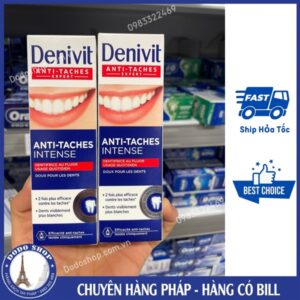 Kem đánh răng Denivit Whitening Pháp giúp loại bỏ vết ố vàng, trắng răng