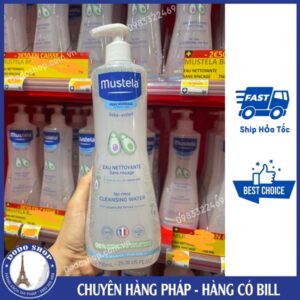 Gel tắm khô Mustela No Rinse Cleansing water dùng cho trẻ từ sơ sinh
