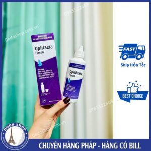 Nước rửa mắt Ophtaxia Bausch & Lomb kèm miếng bịt mắt giúp bảo vệ giác mạc