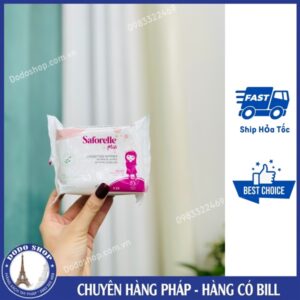 Khăn ướt vệ sinh vùng kín Saforelle Miss Intimate Wipes cho bé