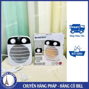 Quạt sưởi SilverCrest của Đức nhỏ gọn, tiện lợi, dễ dùng
