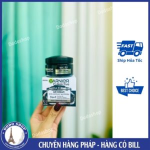 Kem dưỡng garnier AHA + BHA + NIACINAMIDE giúp giảm mụn đầu đen