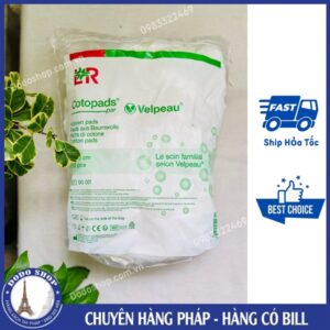 Bông tẩy trang Velpeau 200 miếng của Pháp