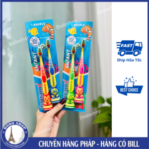 Set bàn chải Dentalux của Pháp dành cho bé từ 0-6 tuổi