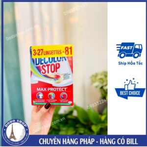 Combo 3 hộp giấy giặt Dcolor Stop 27 tờ giúp chống phai và làm sạch quần áo