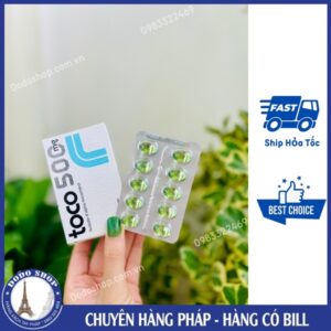 Viên uống vitamin E Toco 500mg hộp 30 viên, hàng nội địa Pháp