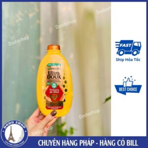 Dầu gội Garnier Ultra Doux Trésors de Miel mật ong dành cho tóc hư tổn, dễ gãy