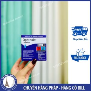 Gạc lau mi mắt Ophtaxia Lingettes Bausch&Lomb dùng cho viêm bờ mi, khô mắt