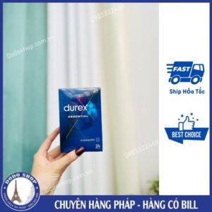 Bao cao su Durex Pháp 5 loại bạc hà, siêu mỏng, gân gai, nhiều gel, ôm sát