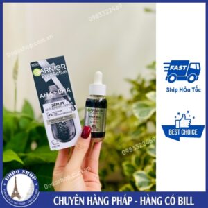 Serum Garnier pureactive giảm mụn đầu đen, mụn trứng cá, mờ thâm